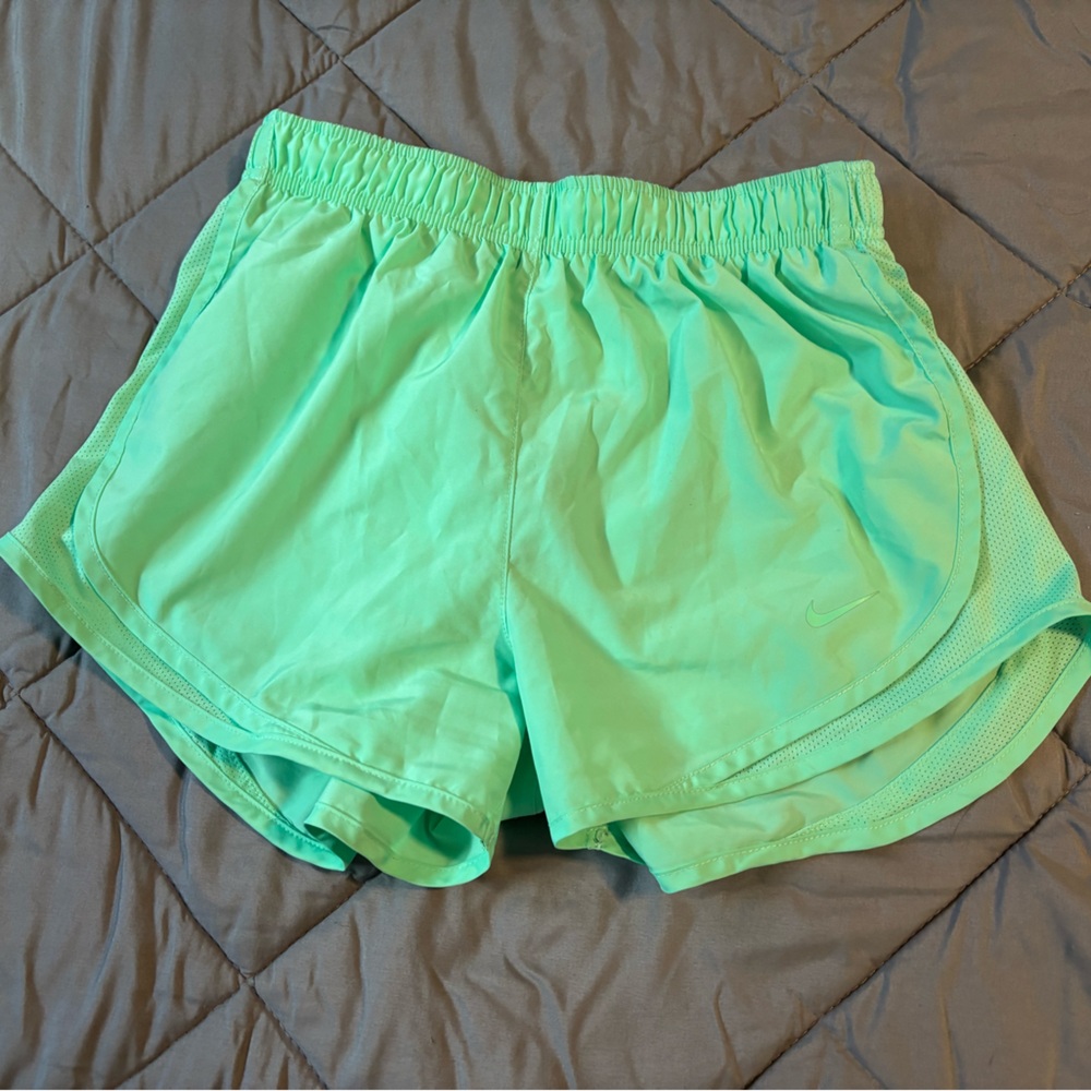 Nike Women's Light Green Athletic Shorts